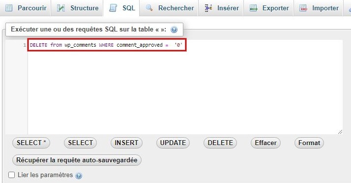 SQL admin