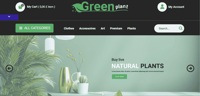 Thème Green plant