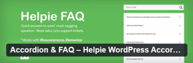Helpie FAQ – WordPress FAQ Accordion Plugin