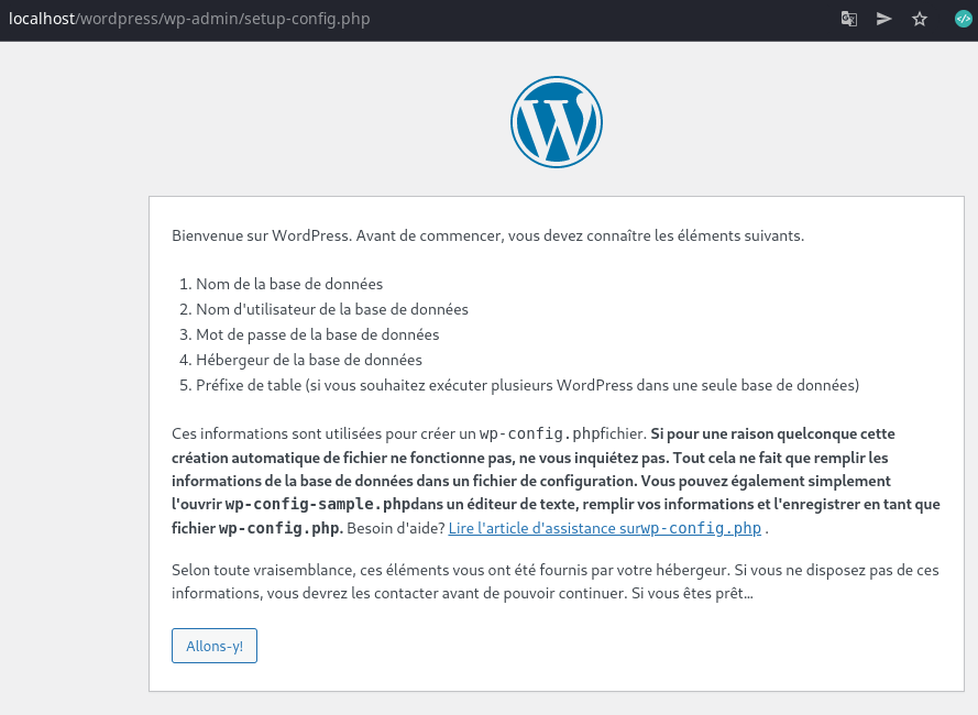 installer WordPress en local