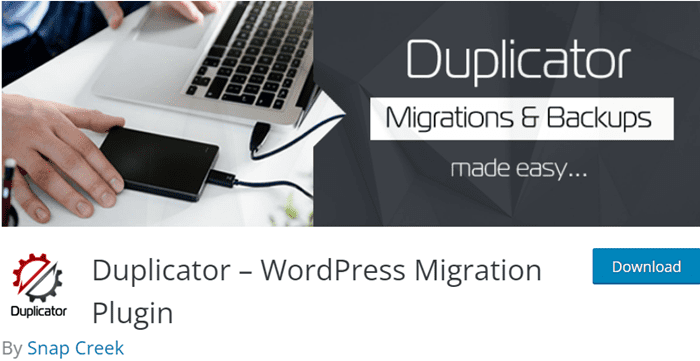 migrer un site WordPress avec Duplicator