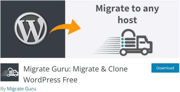 Migrate Guru - plugin migration site WordPress