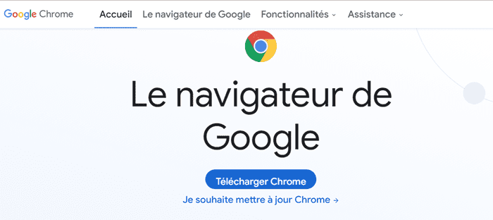 télécharger la derniere version de Chrome