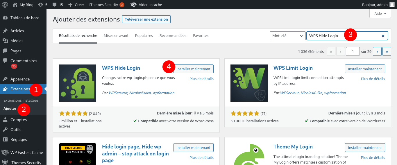 trouver, modifier et sécuriser la page de connexion WordPress