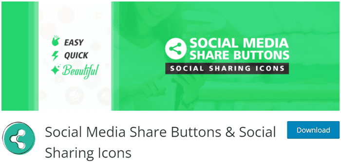 Social Media Share boutons
