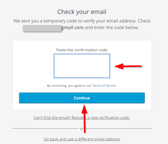 coller le code de validation d'adresse e-mail : Akismet