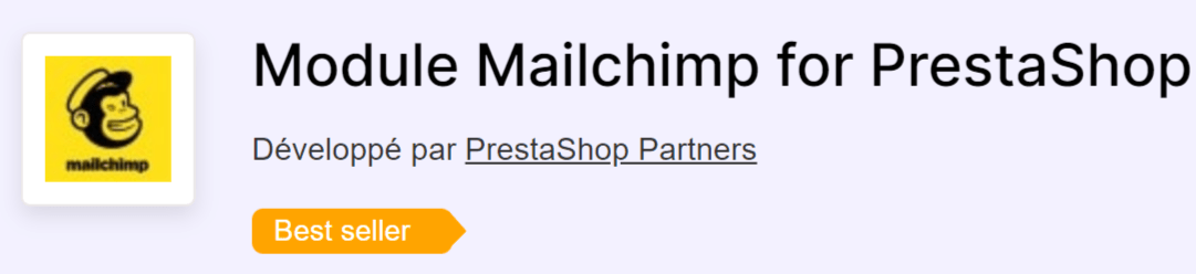 Newsletter sur PrestaShop, module MailChimp