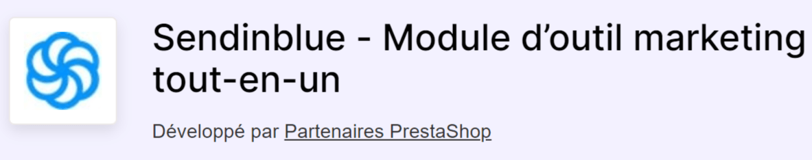 Newsletter sur PrestaShop, module SendInBlue