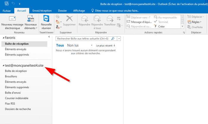 Configuration Outlook : accéder à votre compte e-mail