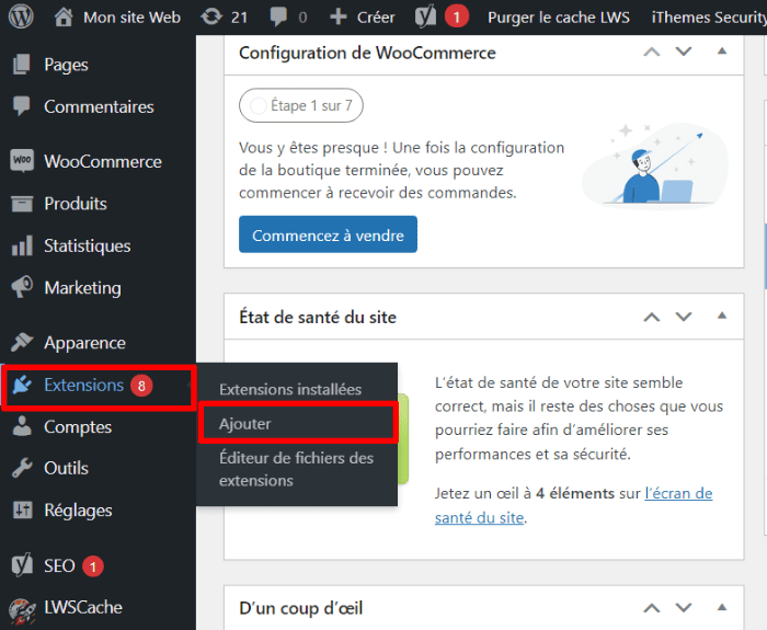 Ajouter une extension WordPress