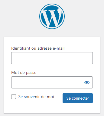 Se connecter au tableau de bord WordPress