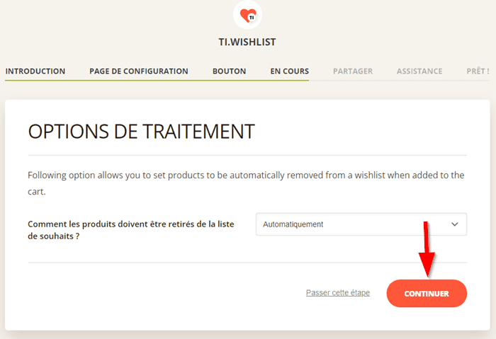 Options de traitement de la liste de souhaits WooCommerce