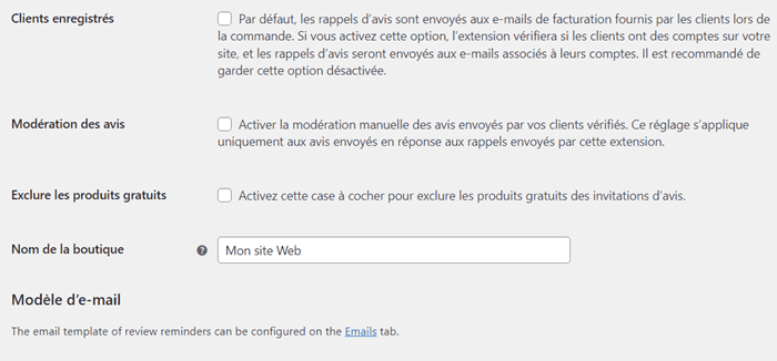 Options de modération des avis clients sur WooCommerce