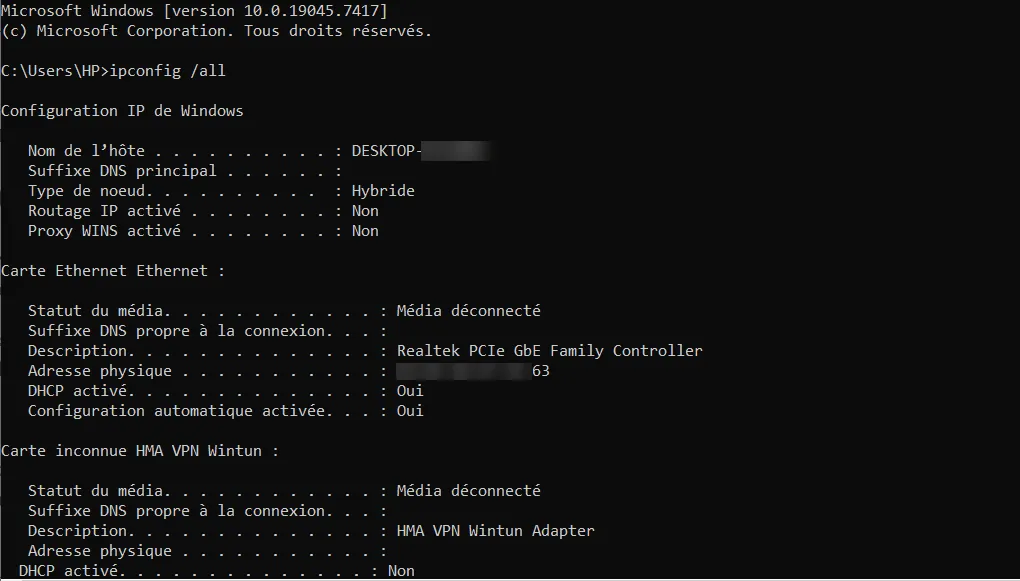 Vérifier le DNS sur Powershell