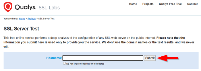Vérifier la configuration d'un certificat SSL avec Qualys SSL Labs