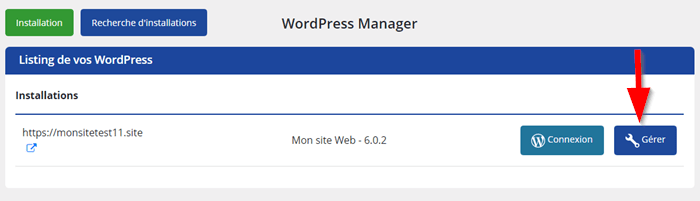 Gérer un site WordPress avec WP Manager LWS
