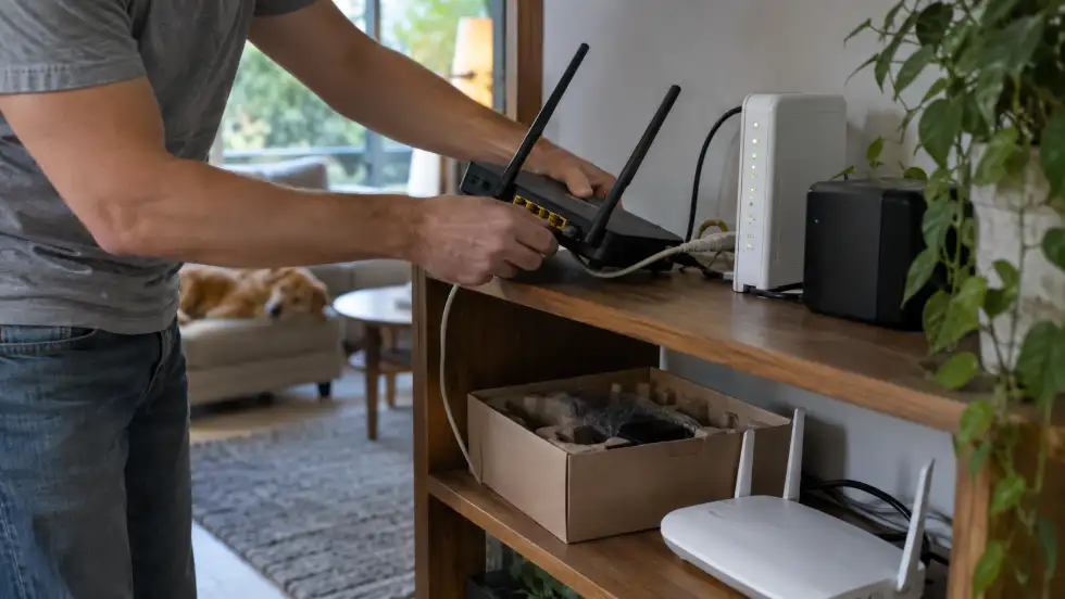 Changer de routeur ou de modem pour réparer l'erreur "Le serveur DNS ne répond pas"