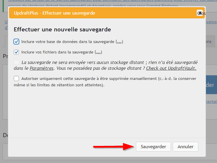 Sauvegarder les fichiers de WordPress avec UpdraftPlus