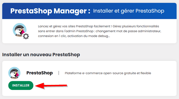 Installer PrestaShop sur un compte d'hébergement LWS avec PrestaShop Manager de LWS