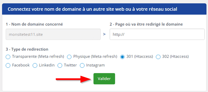 Créer une redirection sur LWS Panel 