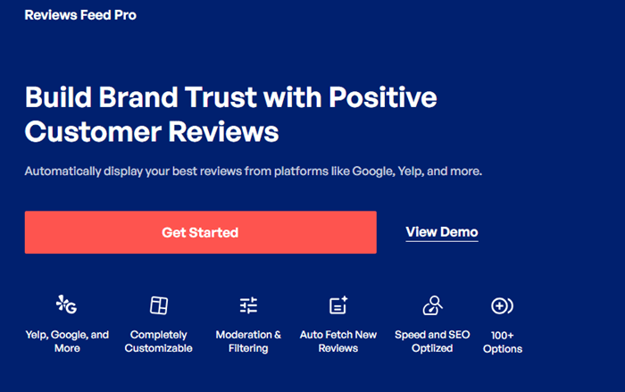 Afficher les avis Trustpilot avec Reviews Feed Pro