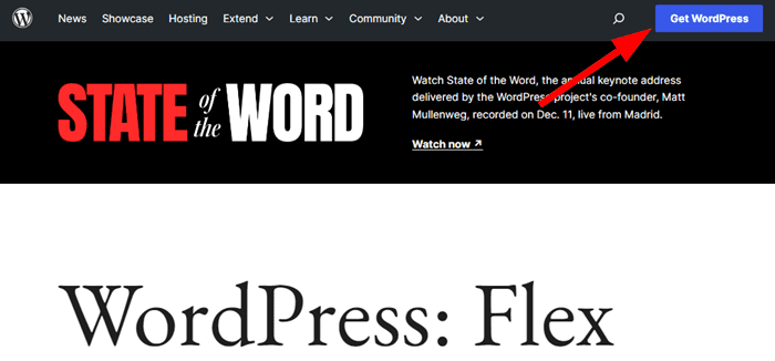 Téléchargement de WordPress
