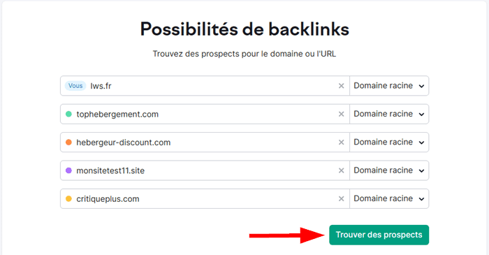 Possibilité de backlinks