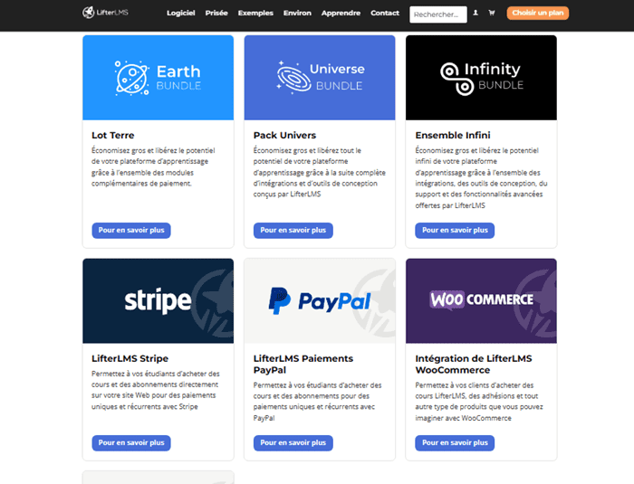 Modules de paiement LifterLMS