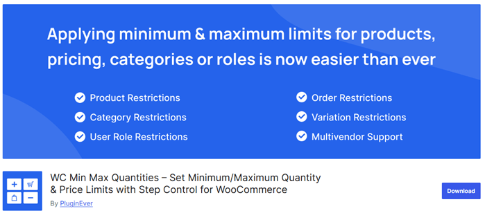 WooCommerce Min/Max Quantities