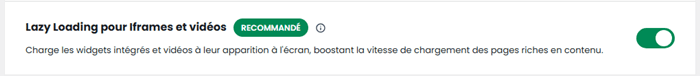 LazyLoading pour Iframes et vidéos
