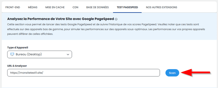 Analyser un site avec LWS Optimize