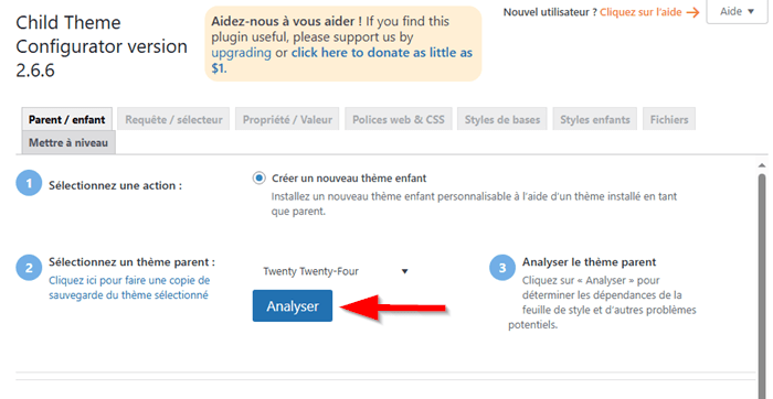 Analyser le thème WordPress