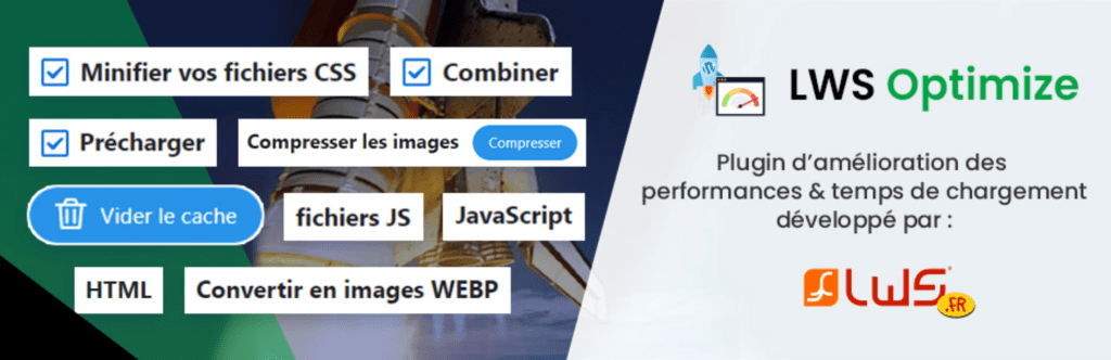 LWS Optimize plugin d'amélioration des performances et temps de chargement développé par LWS