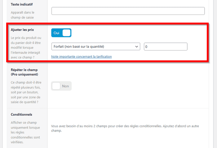 Configurer des prix obligatoires sur WooCommerce