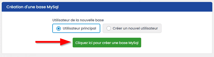 Créer une nouvelle base de données via phpMyAdmin LWS