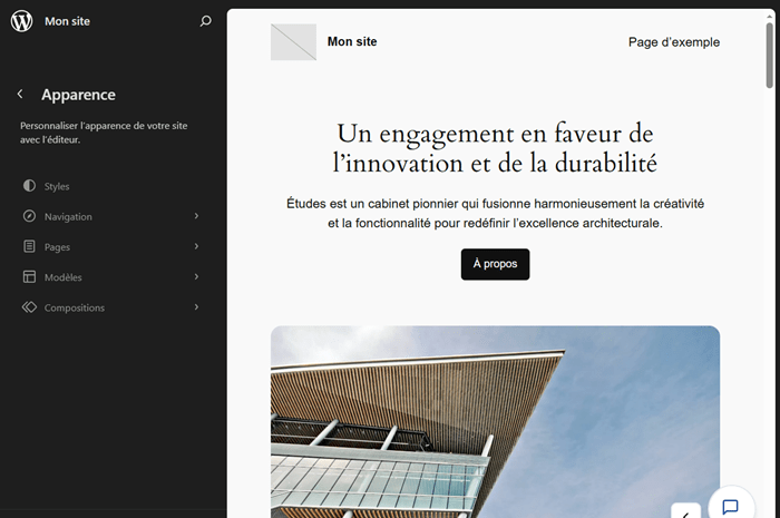 Éditeur de blocs & Full Site Editing