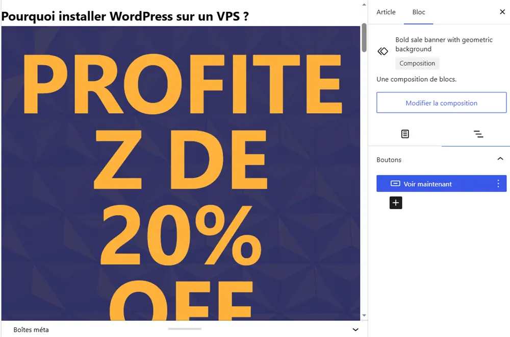 Personnaliser un modèle