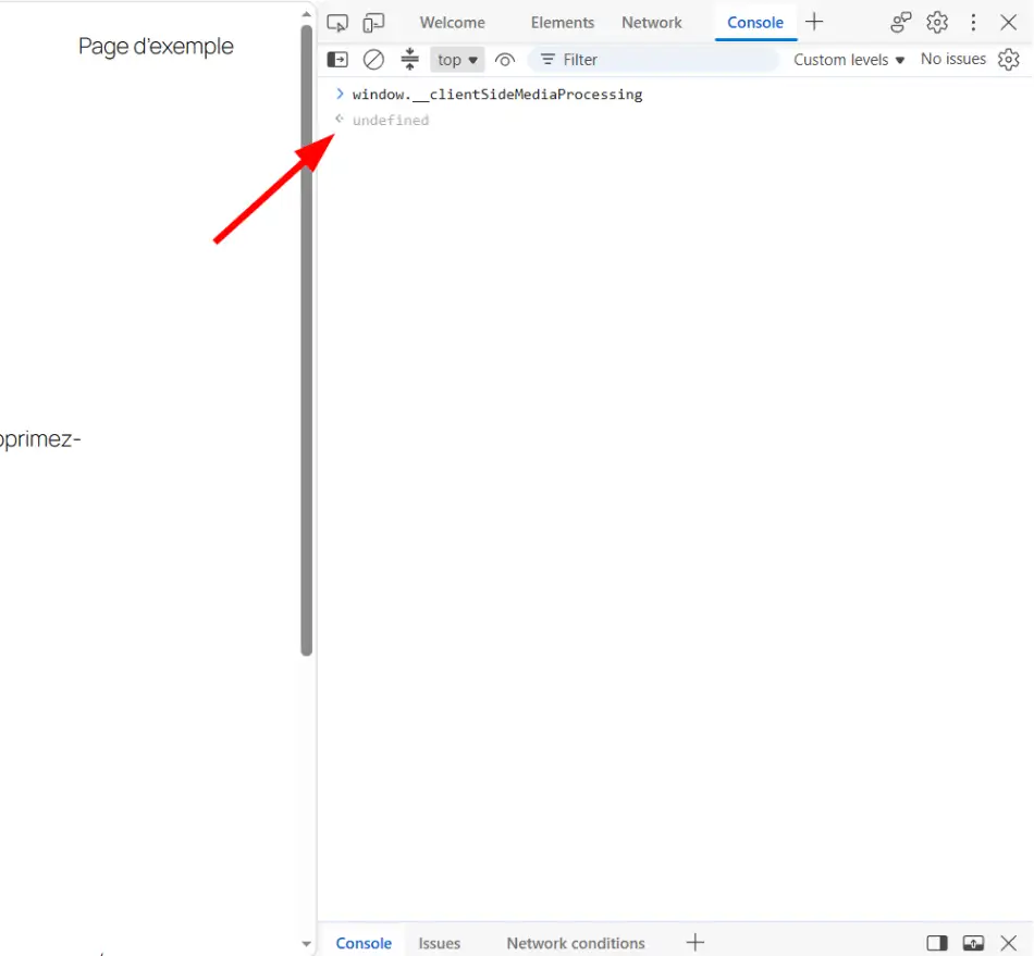 Inspecter la page pour rechercher le chargement des images Coté navigateur